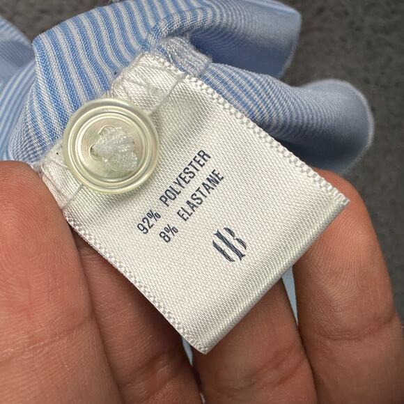 Holderness & Bourne Polo Shirt Mens L Blue White Burke Golf Huntingdon Valley - Picture 4 of 10